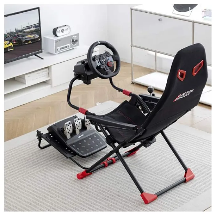 Discount Siège de simulation AMS-RACING-SIM noir Simulation