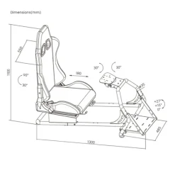 Siège de simulation GT3 COCKPIT SIMRACING Simulation