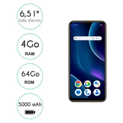 Clearance Smartphone Comet 64Go 4G Gold Smartphone