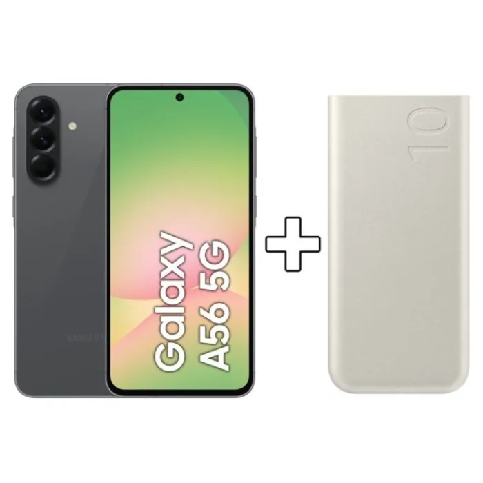 Sale Smartphone Galaxy A56 5G 128Go Graphite + Batterie de secours Smartphone Samsung|Smartphone