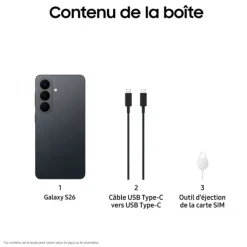 Clearance Smartphone Galaxy S26 Noir 512Go Smartphone Samsung|Smartphone