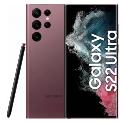 Smartphone Galaxy S22 Ultra 5G 128Go Bordeaux Reconditionné grade éco Smartphone Samsung|Samsung Reconditionné