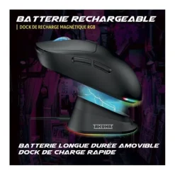 Souris gaming OTAKU M06WL 7200Dpi avec base de recharge magnétique Souris, Tapis|Souris, Tapis Gaming