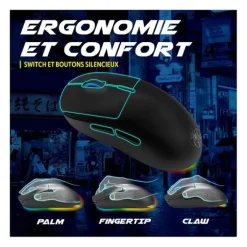 Souris gaming OTAKU M06WL 7200Dpi avec base de recharge magnétique Souris, Tapis|Souris, Tapis Gaming