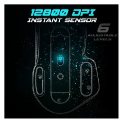 Best Souris gaming PRO M5 Blanche Filaire 12800Dpi Souris, Tapis|Souris, Tapis Gaming