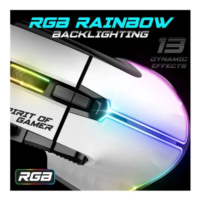 Best Souris gaming PRO M5 Blanche Filaire 12800Dpi Souris, Tapis|Souris, Tapis Gaming