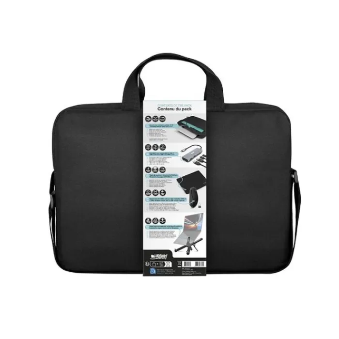Discount Starter pack sacoche + souris sans fil + hub + tapis de souris + support PC Sac Pc, Housse Pc