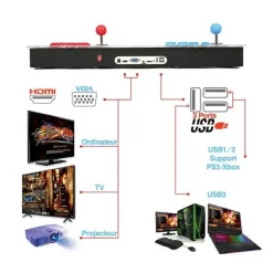 Best Stick arcade AMS ARCADE PAD Borne De Jeux, Jeux