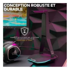 New Support de casque gamer universel K-STAND HYDROGEN Casque Gamer|Casque Pc, Micro Pc