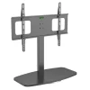 New Support pied TV de 81 à 165 cm MDF noir Support Mural Tv