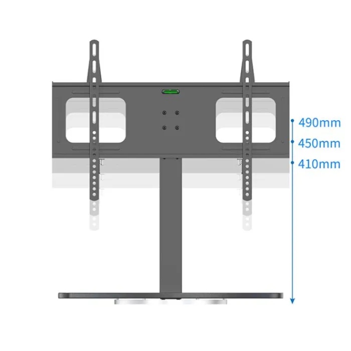 New Support pied TV de 81 à 165 cm MDF noir Support Mural Tv