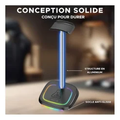 Best Support KULT STAND NEON Casque Gamer|Casque Pc, Micro Pc