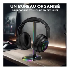 Best Support KULT STAND NEON Casque Gamer|Casque Pc, Micro Pc