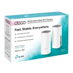Discount Système wifi Mesh + 2ports Fast ethernet Deco E4 ( pack-2) Routeur, Switch, Mesh