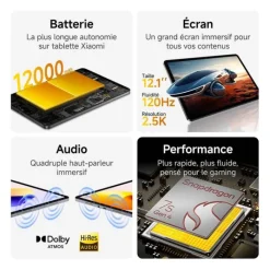 New Tablette 12,1" Redmi Pad2 Pro 6Go/128Go Gris + Clavier Tablette