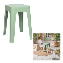 Discount Tabouret monobloc empilable céladon Mobilier, Décoration