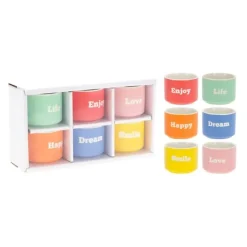 Outlet 6 tasses coupelles 6cl fantaisie Cafetière Italienne
