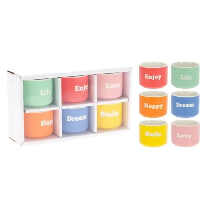 Outlet 6 tasses coupelles 6cl fantaisie Cafetière Italienne