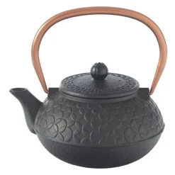 Outlet Théière en fonte 1L flower noire Cafetière Italienne