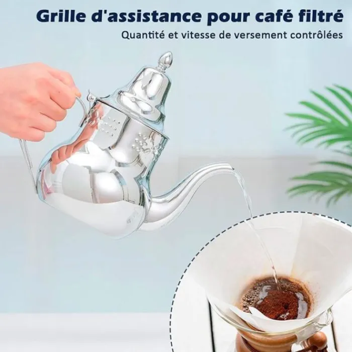 Outlet Théière inox 12L tous feux Cafetière Italienne