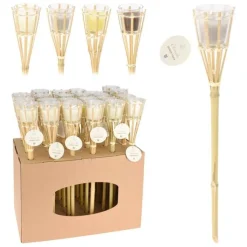 Torche bambou bougie citronnelle Mobilier, Décoration