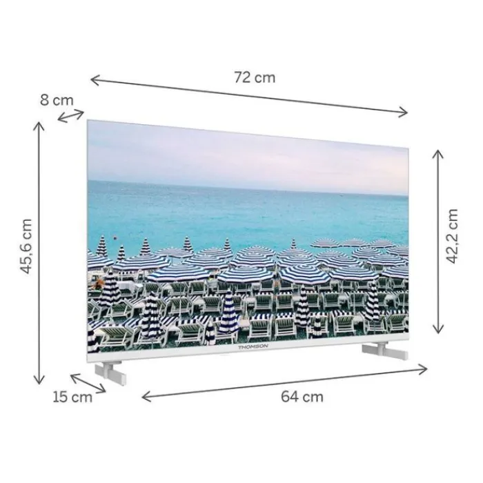 Discount TV HD 32" 32HD2S13W blanche Tv < 108 Cm