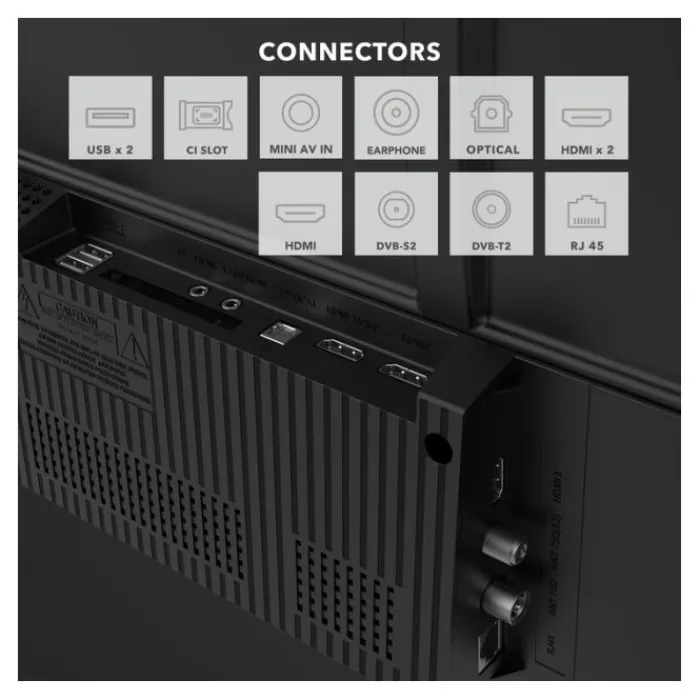Discount TV QLED 43" ED43QV01FHD-EL Tv De 108 À 146 Cm