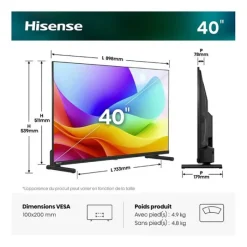 Outlet TV QLED 40" 40A5S Tv < 108 Cm