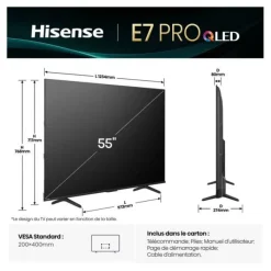 Hot TV QLED 55" 55E71Q PRO 144Hz Tv De 108 À 146 Cm