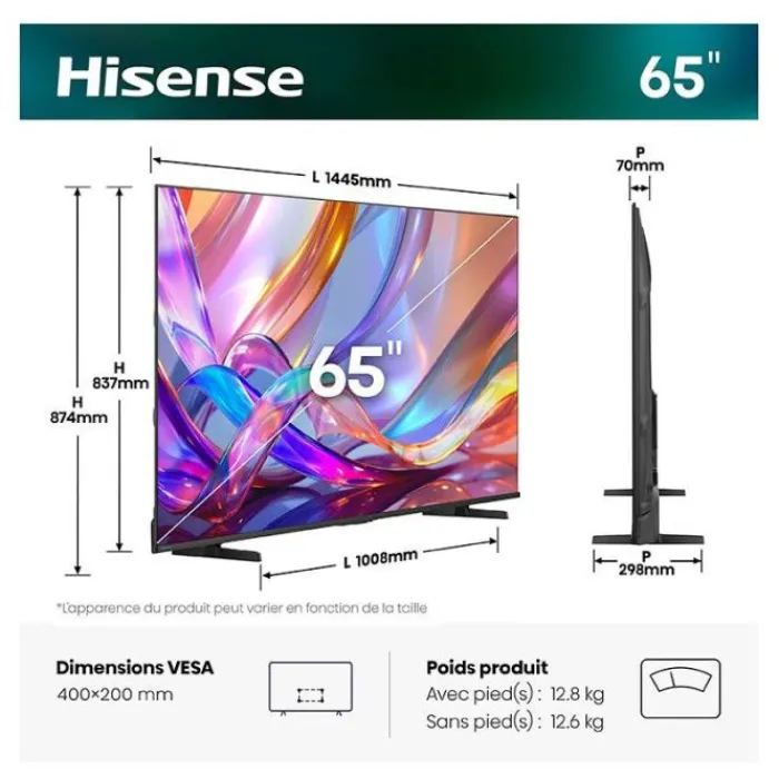 Sale TV QLED 65" 65E7S Tv De 147 À 178 Cm