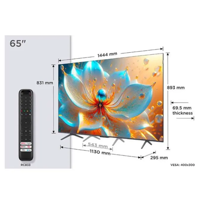 Sale TV QLED 65" 65QLED810K 144Hz Tv De 147 À 178 Cm