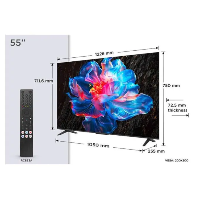 Best TV UHD 4K 55" 55P6K Tv De 108 À 146 Cm