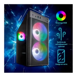 Outlet Unité centrale Gamer ERAZER MD340057 - R5/32Go/1To/RTX5060 8Go dédiés Pc Gamer|Ordinateur De Bureau