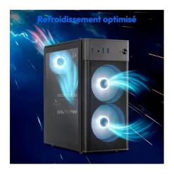 Outlet Unité centrale Gamer ERAZER MD340057 - R5/32Go/1To/RTX5060 8Go dédiés Pc Gamer|Ordinateur De Bureau