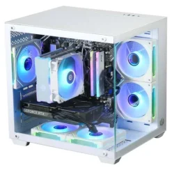 Sale Unité centrale Gamer BLANC-R5/16Go/480Go/RTX5050-6Go/W11-Reconditionné Grade A+ Ordinateur De Bureau Reconditionné|Pc Gamer