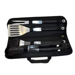 Best Valisette 4 accessoires Ustensiles Barbecue, Sac À Charbon