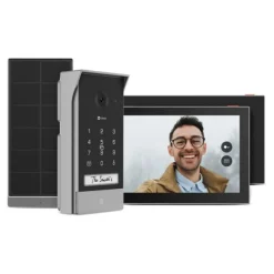 Hot Visiophone connecté EP7 2K avec panneau solaire Sonnette Et Visiophone