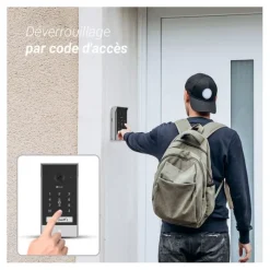 Hot Visiophone connecté EP7 2K avec panneau solaire Sonnette Et Visiophone