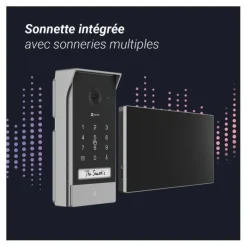Hot Visiophone connecté EP7 2K avec panneau solaire Sonnette Et Visiophone