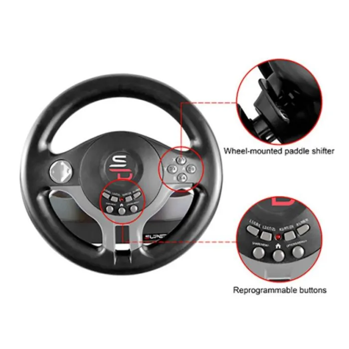 Volant SV200 Multiplateforme Simulation|Manette, Casque, Protection Console