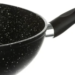 Online Wok 28cm aluminium forgé effet pierre tous feux dont induction Poêle
